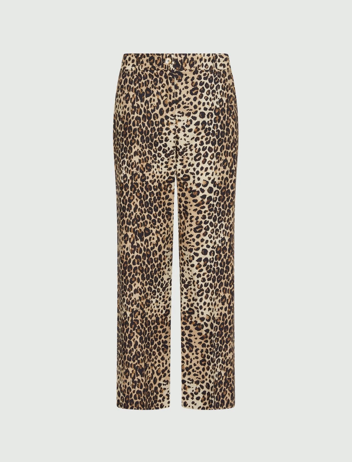Young Ideas/Henmores - Dominio Wide Leg Leopard Trousers - 001 Leopard - 8