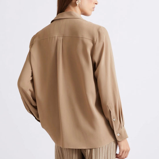 Young Ideas/Henmores - Febe Double Pocket Silk Mix Shirt - 002 Natural - 8