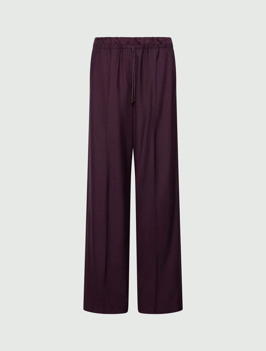 Young Ideas & Henmores -Fumetto Wool Elasticated Trousers -002 Blackberry -8