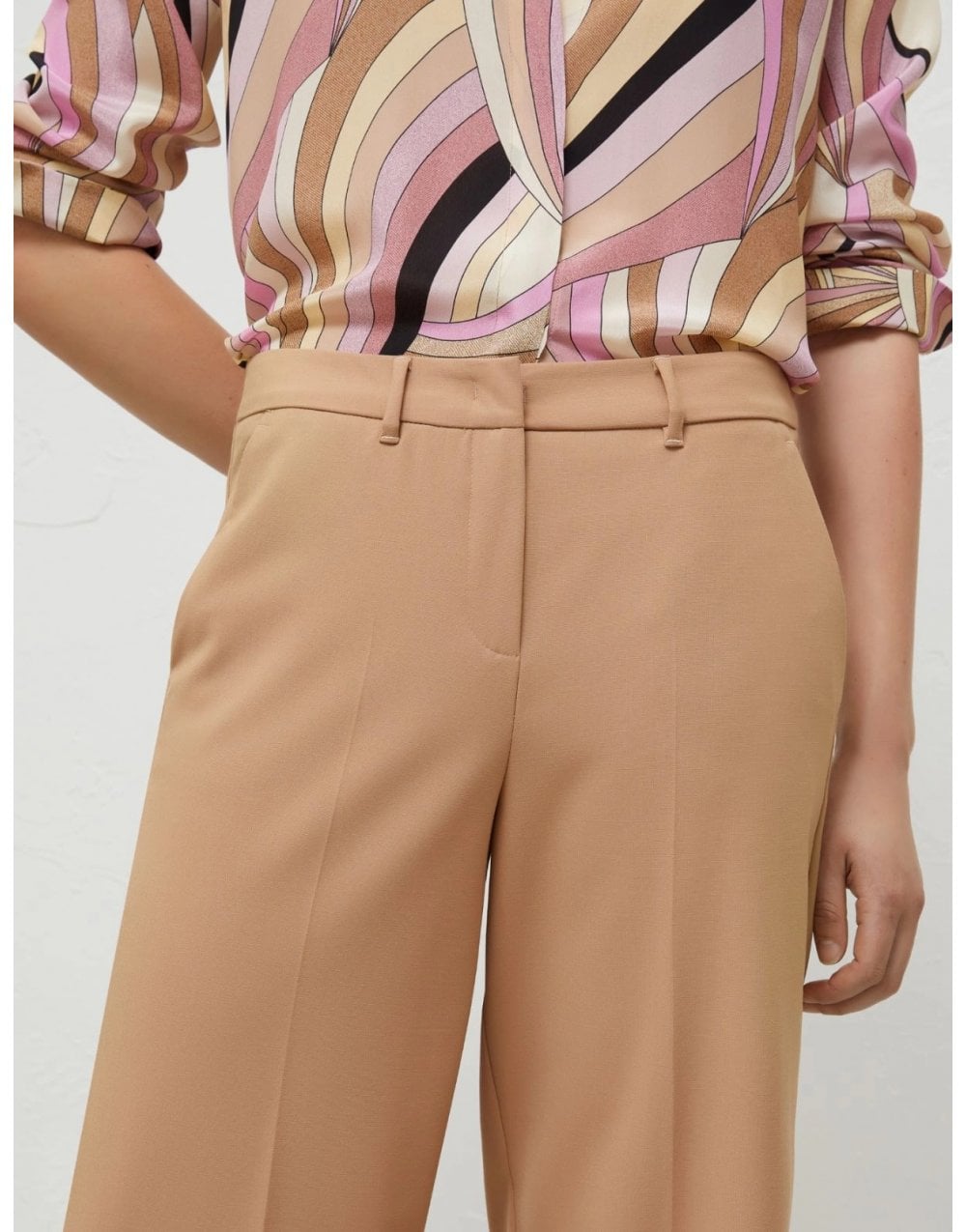 Young Ideas/Henmores - Galoppo Wide Leg Trousers - 003 Camel - 8