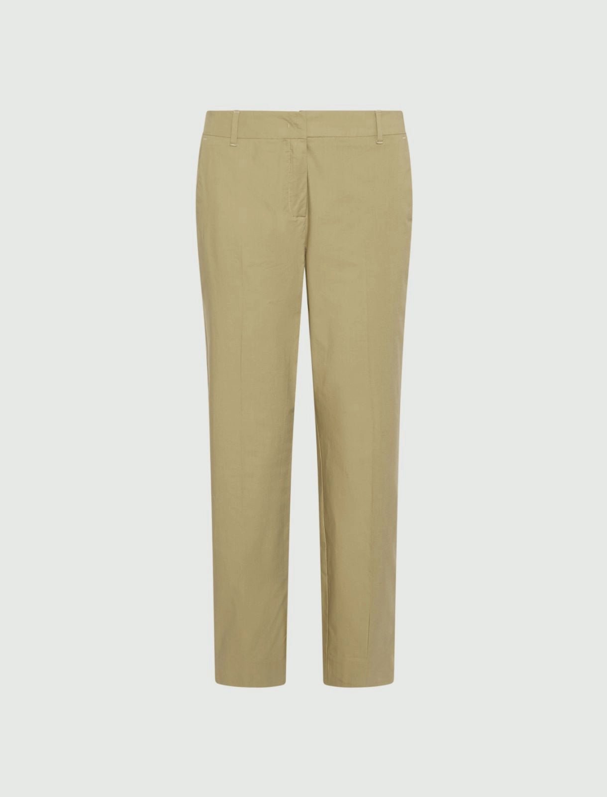 Young Ideas/Henmores - Gettone Poplin Straight Leg Trousers - 003 Khaki - 8
