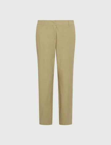 Young Ideas/Henmores - Gettone Poplin Straight Leg Trousers - 003 Khaki - 8