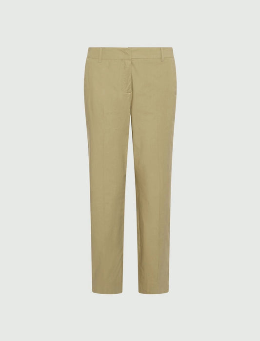 Young Ideas/Henmores - Gettone Poplin Straight Leg Trousers - 003 Khaki - 8