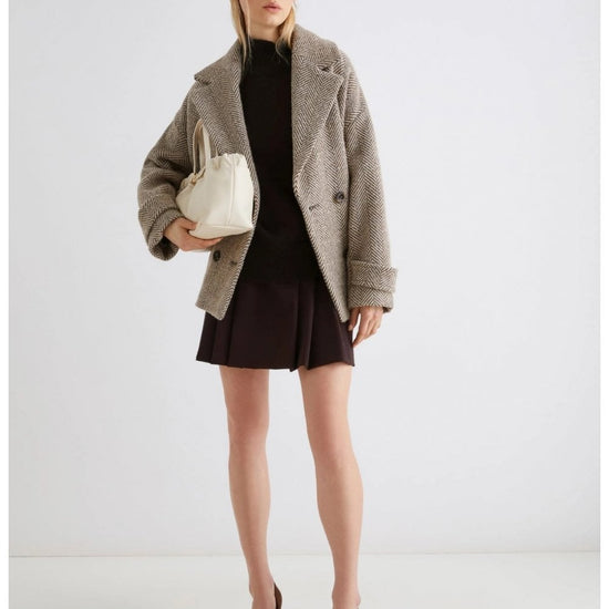 Young Ideas/Henmores - Ismaele Funnel Neck Jumper - 005 Ivory - S