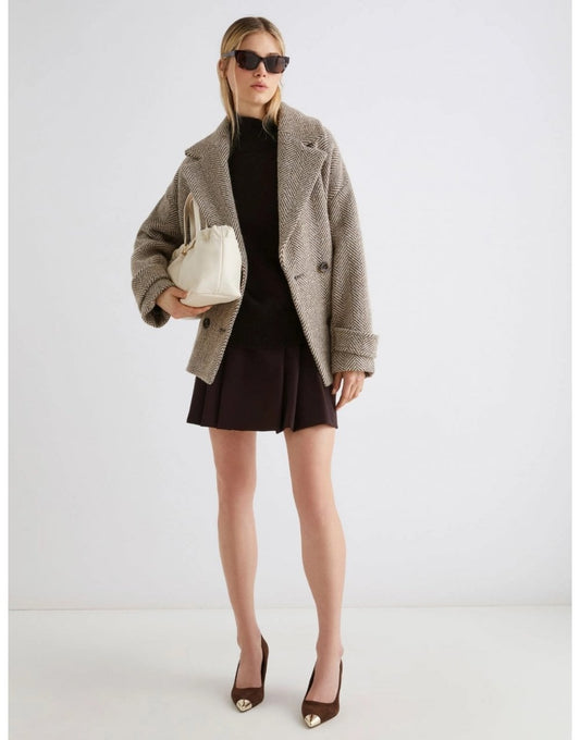 Young Ideas/Henmores - Ismaele Funnel Neck Jumper - 005 Ivory - S