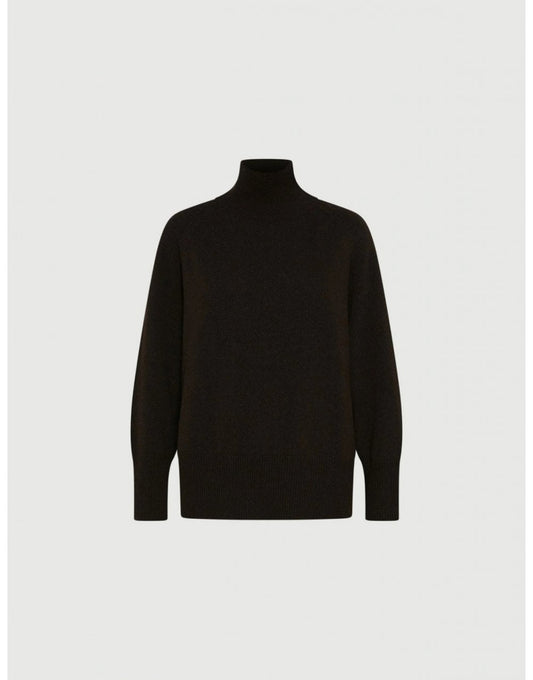 Young Ideas/Henmores - Ismaele Funnel Neck Jumper - 005 Ivory - S