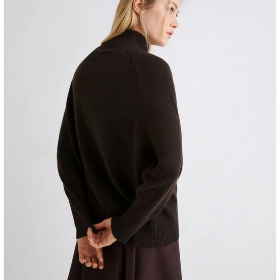 Young Ideas/Henmores - Ismaele Funnel Neck Jumper - 005 Ivory - S