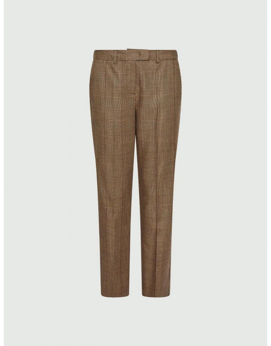 Young Ideas/Henmores - Margie Plaid Straight Leg Trousers - 006 Honey Galles - 8