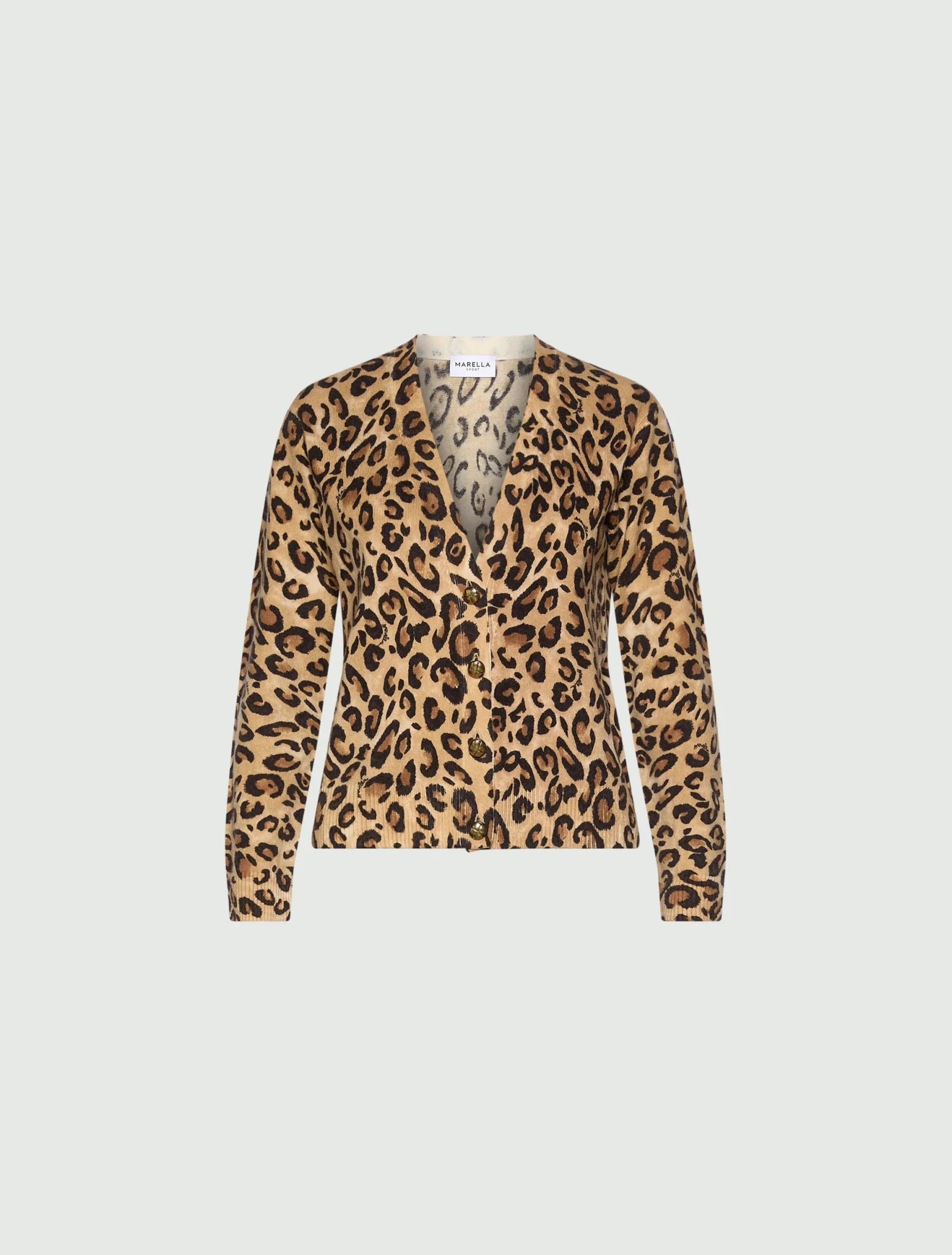 Young Ideas & Henmores -Marmo Leopard Cardigan -001 Beige -S