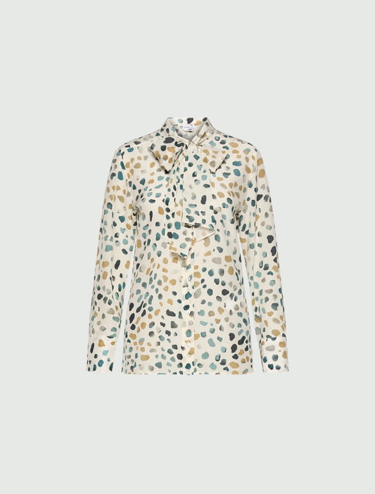 Young Ideas & Henmores -Massa Pebble Button Down Blouse -003 White -8