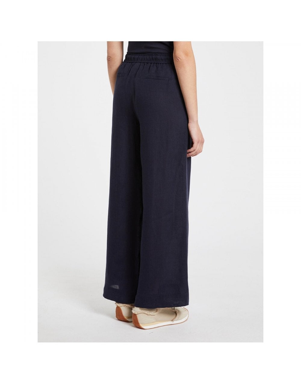 Young Ideas/Henmores - Mattino Wide Leg Relaxed Trouser - 005 Navy - 8