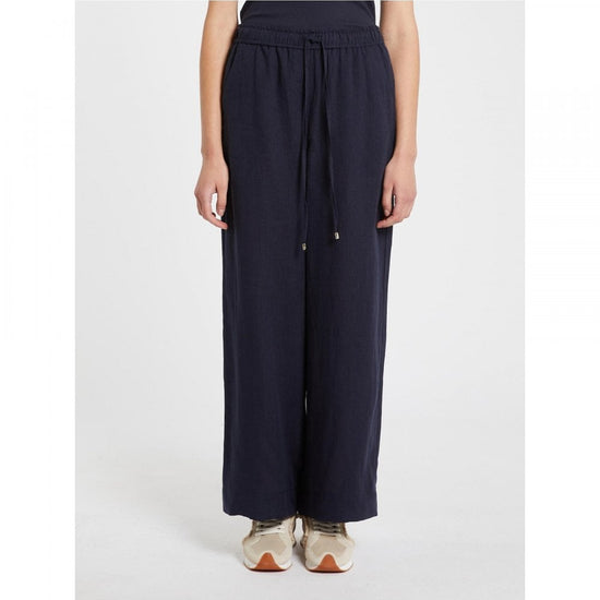 Young Ideas/Henmores - Mattino Wide Leg Relaxed Trouser - 005 Navy - 8