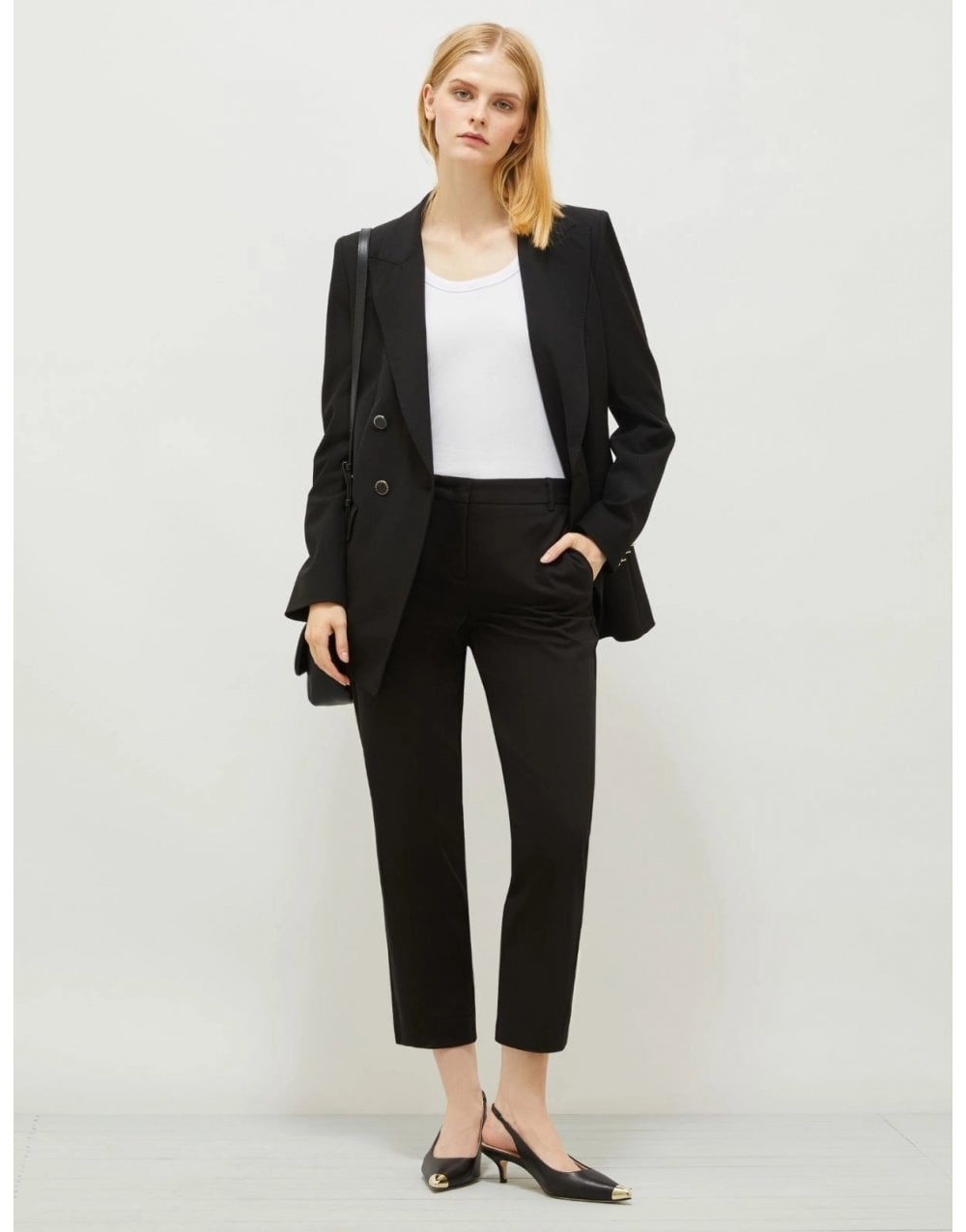 Young Ideas/Henmores - Miele Slim Leg Trouser - 003 Black - 10