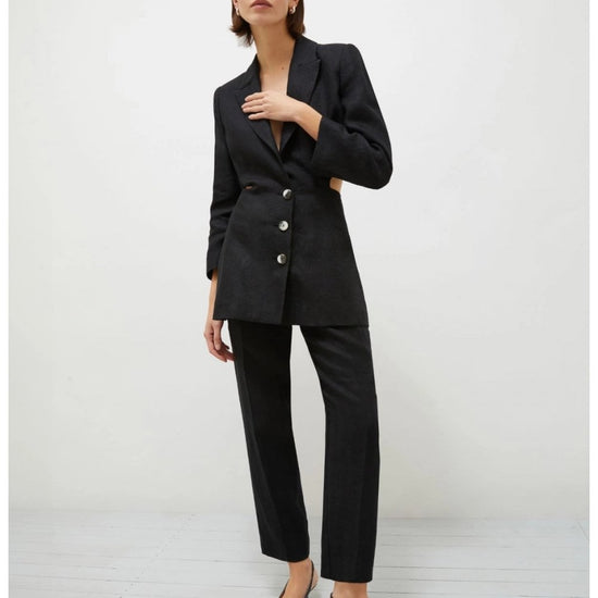 Young Ideas/Henmores - Perugia Tailored Slim Leg Trouser - 003 Black - 8