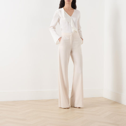 Young Ideas/Henmores - Sequoia Wide Leg Trousers - 001 White - 8