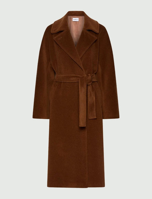 Young Ideas & Henmores -Starna Cocoon Wool Coat -004 Caramel -8