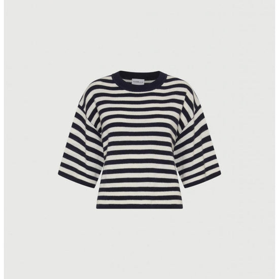 Young Ideas/Henmores - Truppa Nautical Stripe Short Sleeve Jumper - 010 Navy - XS