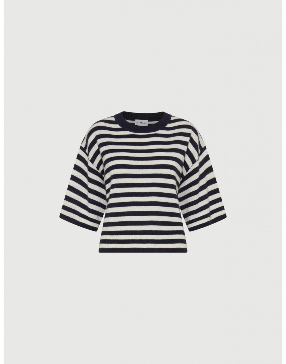 Young Ideas/Henmores - Truppa Nautical Stripe Short Sleeve Jumper - 010 Navy - XS