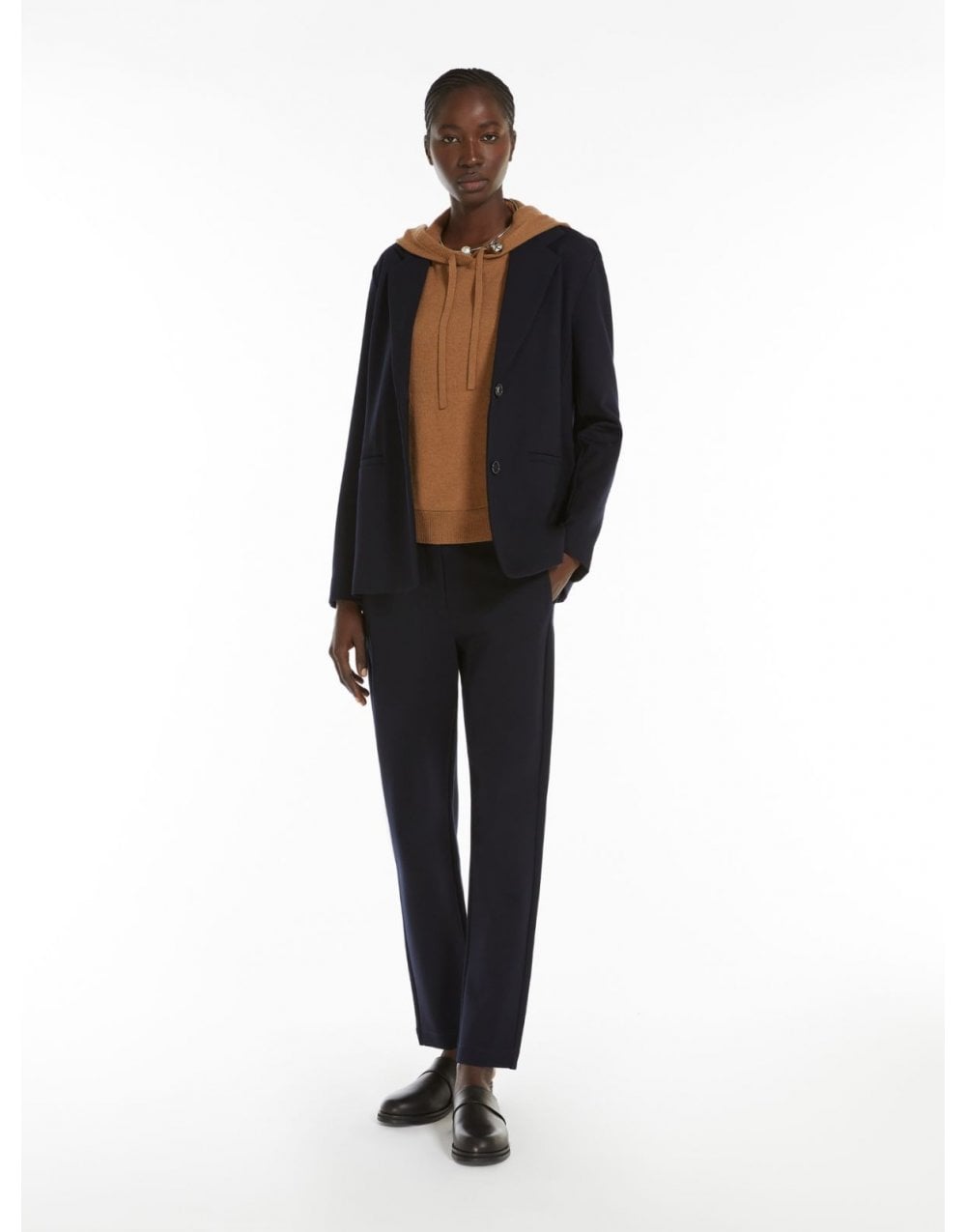 Young Ideas/Henmores - Adepto Ankle Length Jersey Trousers - 002 Navy - S