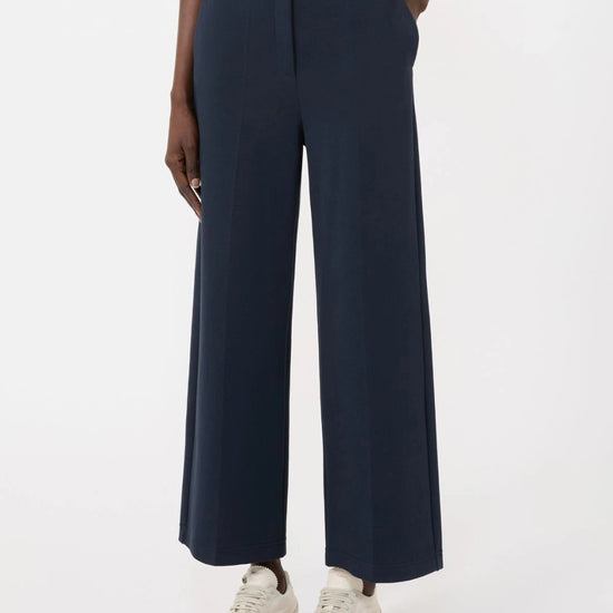 Young Ideas/Henmores - Abano Jersey Cotton Staight Trouser - 002 Navy - S