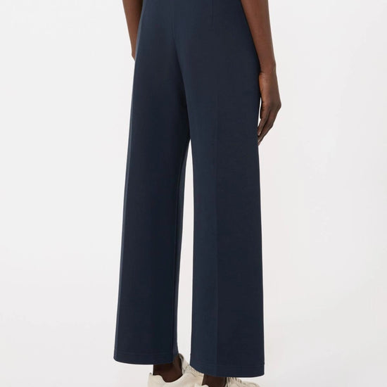 Young Ideas/Henmores - Abano Jersey Cotton Staight Trouser - 002 Navy - S