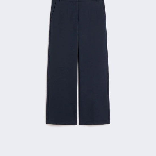 Young Ideas/Henmores - Abano Jersey Cotton Staight Trouser - 002 Navy - S