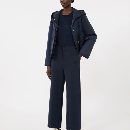 Young Ideas/Henmores - Abano Jersey Cotton Staight Trouser - 002 Navy - S