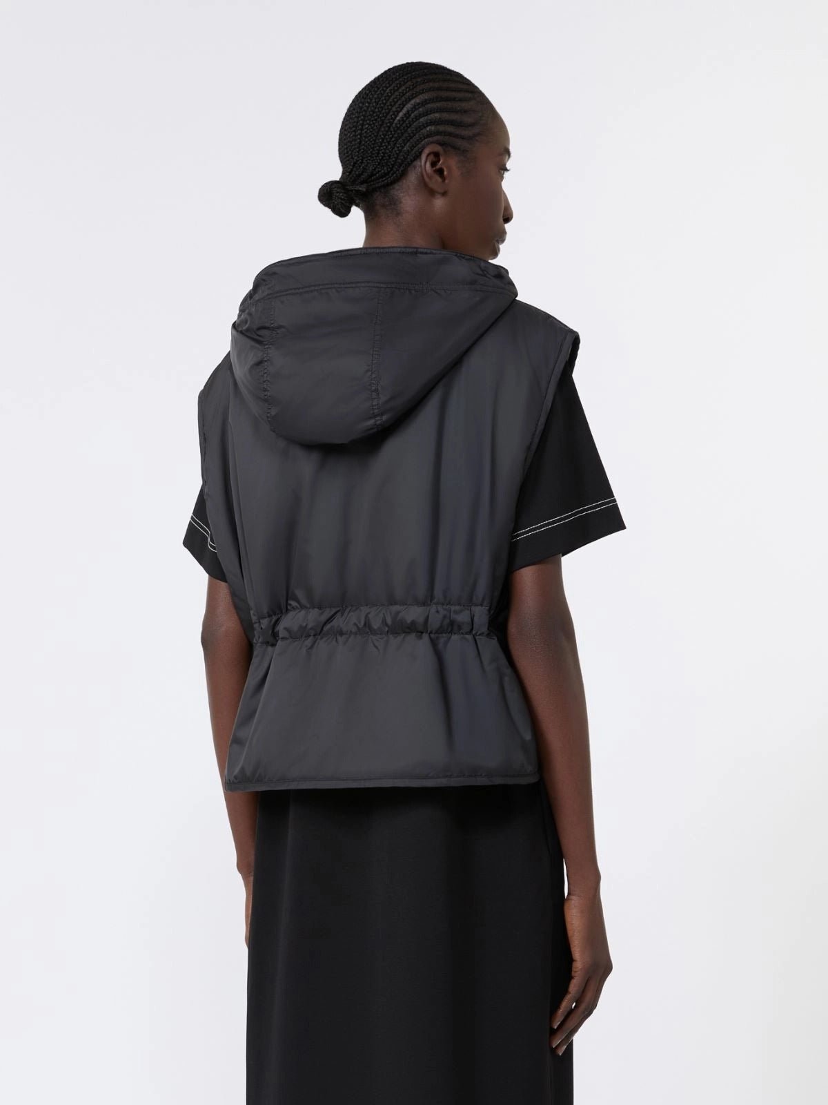 Young Ideas & Henmores -Accenni Quilted Hooded Gilet -005 Black -XS