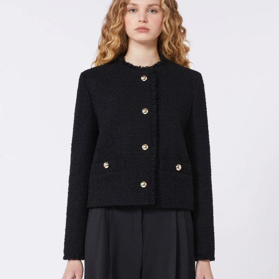 Young Ideas/Henmores - Agami Boucle Jacket - 002 Black - 8