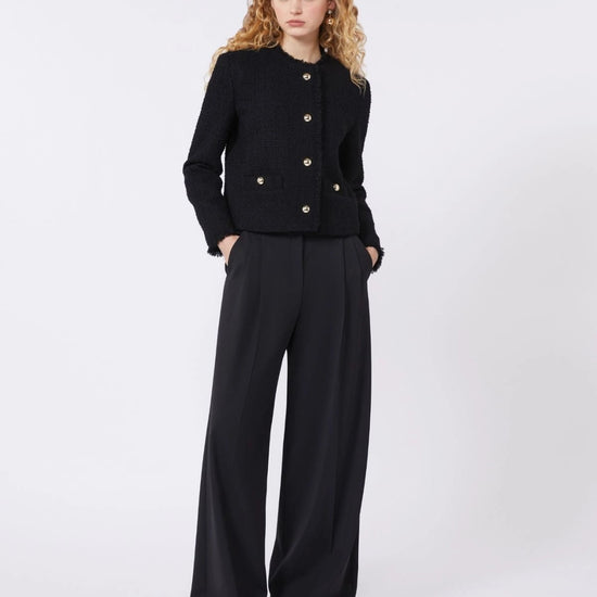 Young Ideas/Henmores - Agami Boucle Jacket - 002 Black - 8