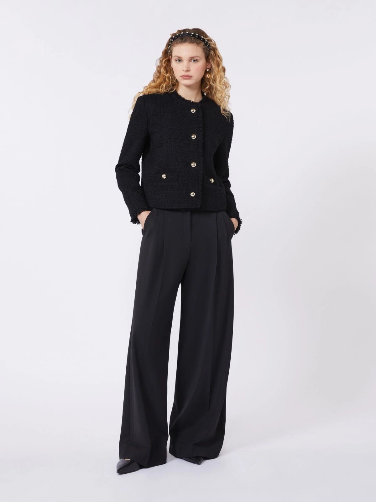 Young Ideas/Henmores - Agami Boucle Jacket - 002 Black - 8