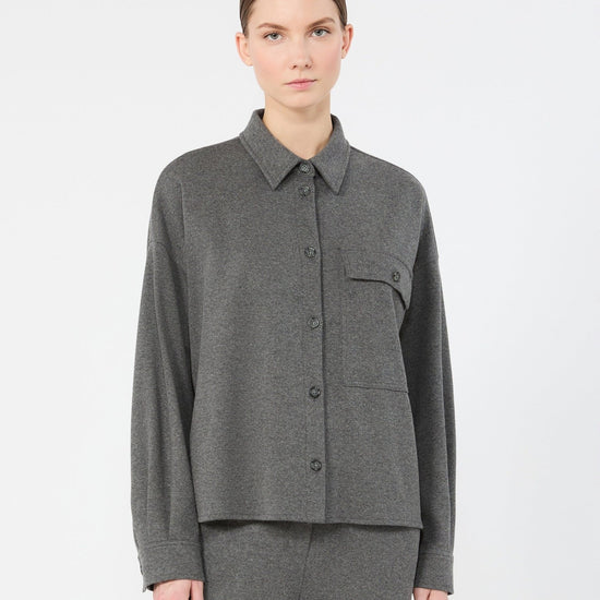 Young Ideas & Henmores -Agiate Jersesy Shirt -005 Light Grey -XS