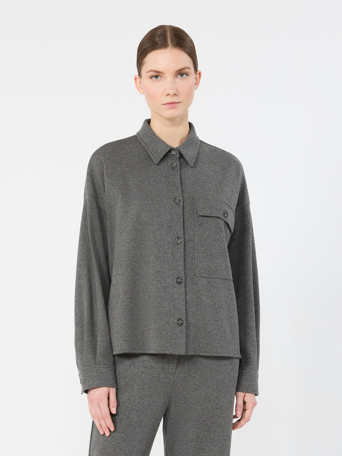 Young Ideas & Henmores -Agiate Jersesy Shirt -005 Light Grey -XS