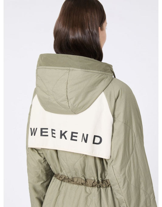 Young Ideas/Henmores - Alcamo Quilted Midi Coat - 033 Khaki - 6