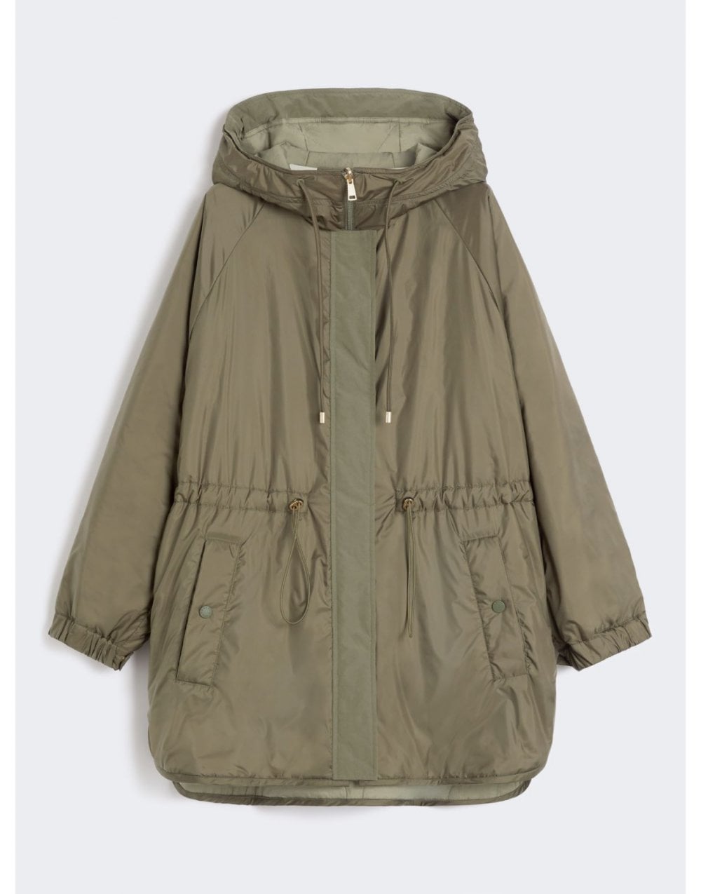 Young Ideas/Henmores - Alcamo Quilted Midi Coat - 033 Khaki - 6