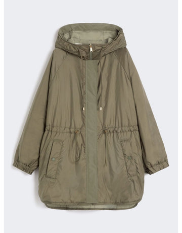 Young Ideas/Henmores - Alcamo Quilted Midi Coat - 033 Khaki - 6