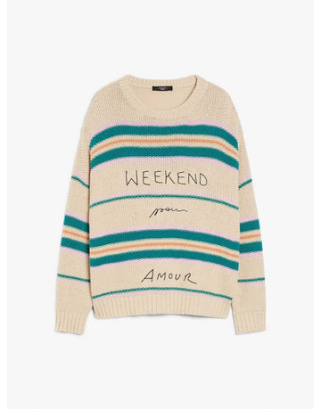Young Ideas/Henmores - Angus Weekend Multi Stripe Jumper - 001 Beige Multi - XS