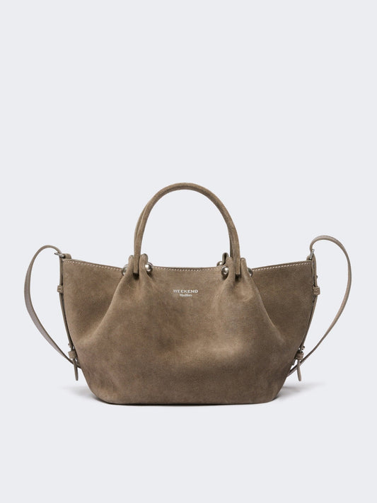 Young Ideas & Henmores -Ario Leather Handbag -Taupe Grey -OS