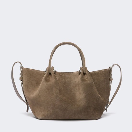 Young Ideas & Henmores -Ario Leather Handbag -Taupe Grey -OS