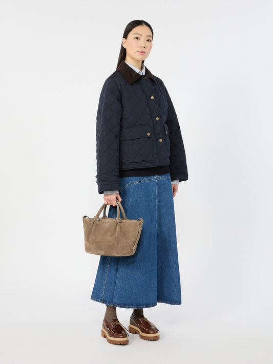 Young Ideas & Henmores -Ario Leather Handbag -Taupe Grey -OS