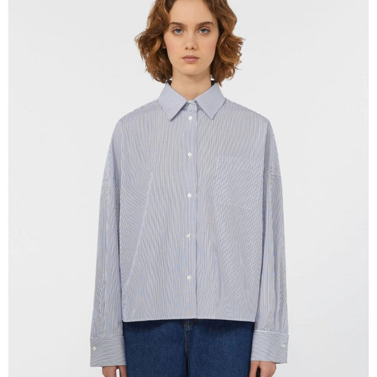 Young Ideas/Henmores - Arturo Stripe Short Shirt - 018 Navy - 8