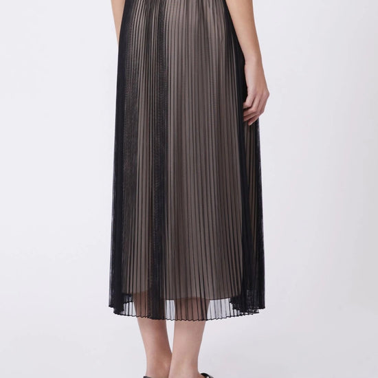 Young Ideas/Henmores - Baby Tulle Plisse Midi Skirt - 001 Black - XS