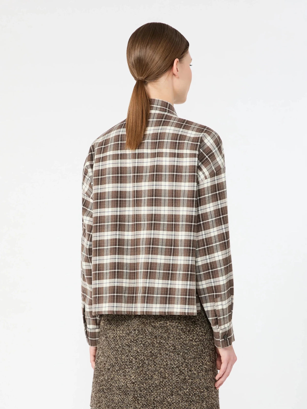 Young Ideas & Henmores -Berlina Short Check Shirt -001 Brown Multi -8