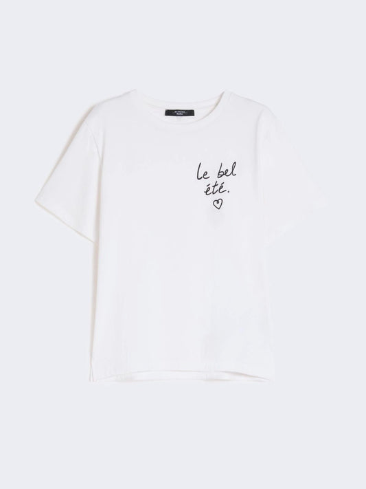 Young Ideas/Henmores - Bora La Bel Ete T-Shirt - 001 White - XS