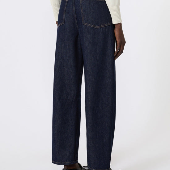 Young Ideas & Henmores - Caduca Barrel Leg Jeans - 004 Navy Dark Vintage - 8