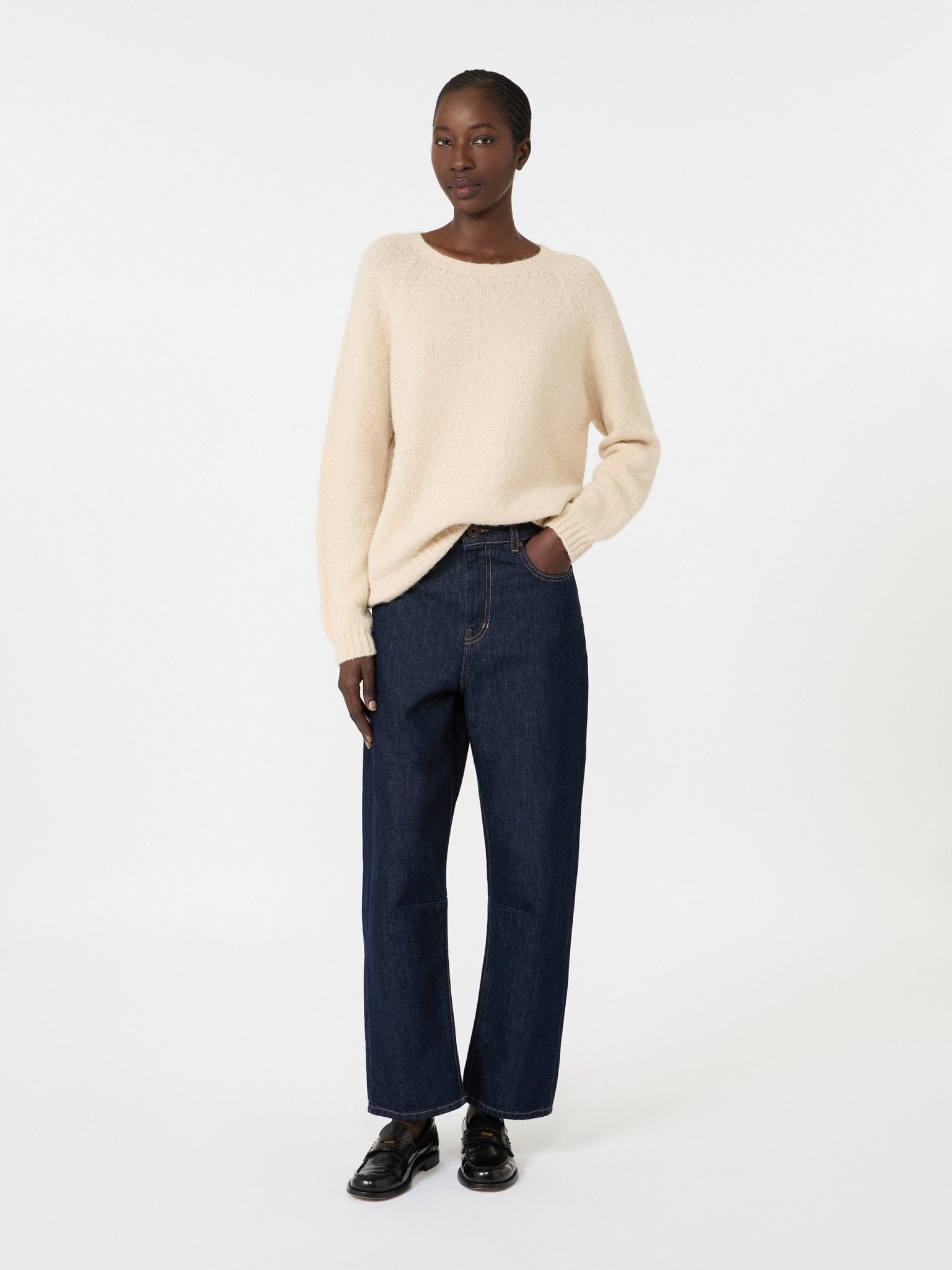 Young Ideas & Henmores - Caduca Barrel Leg Jeans - 004 Navy Dark Vintage - 8