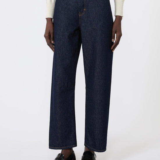 Young Ideas & Henmores - Caduca Barrel Leg Jeans - 004 Navy Dark Vintage - 8