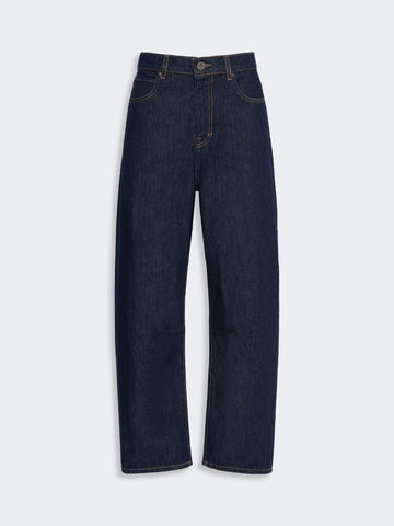 Young Ideas & Henmores - Caduca Barrel Leg Jeans - 004 Navy Dark Vintage - 8