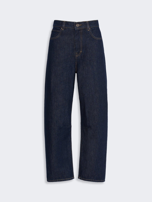Young Ideas & Henmores - Caduca Barrel Leg Jeans - 004 Navy Dark Vintage - 8