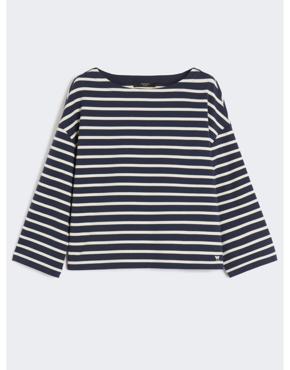 Young Ideas/Henmores - Campale Striped Long Sleeve Top - 007 Ultramarine - XS